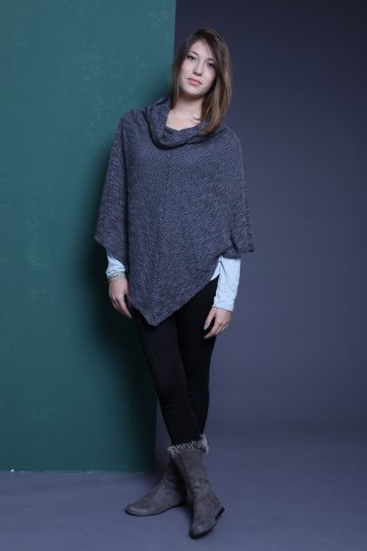 Women Cape Coat \ Women Poncho \Olive Green&Black Cape Coat \ One size Poncho