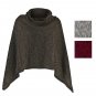 Women Cape Coat \ Women Poncho \Olive Green&Black Cape Coat \ One size Poncho