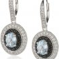 Sterling Silver Blue Topaz Earrings
