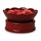 Ceramic Candle Dish and Warmer - Mulberry Emboss