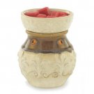 Ceramic Illumination Tart Warmer - Cream Fleur De Lis
