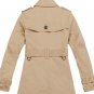 Burberry Women's Clothing Designer Beige Cotton Trench Coat Jacket