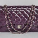 Chanel Women's Designer Handbags Purple Purses Hobo 28601