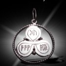 Unique Sterling Silver Talisman Trinity