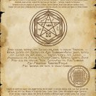 Unique Printing Enochian Grimoire Sigillum Archangel Michael