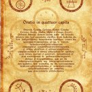Ancient Scroll Geniuses Kabbalah poster wicca pagan print art witch magick runes