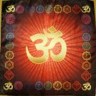 OM AUM Cloth Symbol YOGA chakra Meditation Pillow Mat Fitness  RED Muladhara