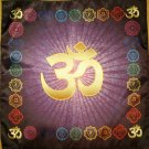 OM AUM Cloth Symbol YOGA chakram Meditation Pillow Mat Fitness PURPLE
