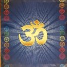 OM AUM Cloth Symbol YOGA chakra Meditation Pillow Mat Fitness BIG blue