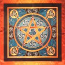 Wicca magic tablecloth Water Star - The Magic Power of Water Small size 16x16