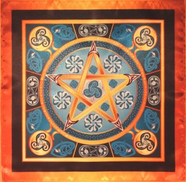 Wicca magic tablecloth Water Star - The Magic Power of Water Medium  size 24x24