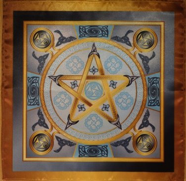 Wicca magic tablecloth Air Star - The Magic Power of Air Medium size 24x24
