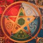 Wicca magic tablecloth Force 5 Lyrics - Magic Power Wiccan magic Medium  size 24x24