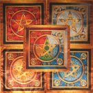 Set tablecloth Wicca Force 5 Elements Size Medium 5 clotes 24x24