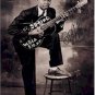 B.B. King Autographed Signed Young Black N White Poster