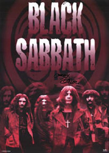 Black Sabbath Ozzy Autographed Signed Grow Up Poster