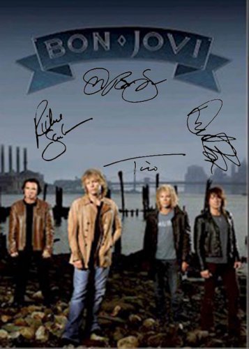 Bon Jovi Autographed Signed Beach Poster