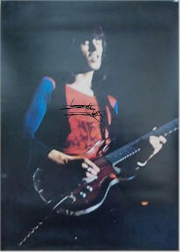 Rolling Stones Autographed Signed Keith Richards Guitar Playing Poster