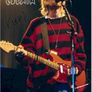 Nirvana Autographed Signed Kurt Cobain Red Sweater Poster