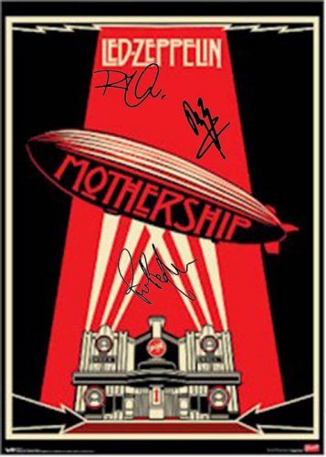 Led Zeppelin Autographed Signed Mothership Poster