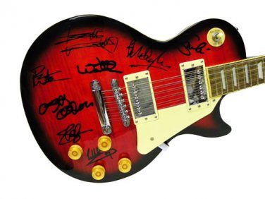 Stones Ozzy Slash Vhalen Dylan Clapton Autographed Signed 12 String Guitar