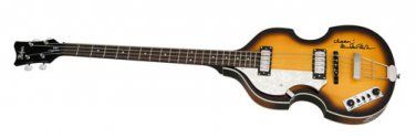 The Beatles Autographed Signed Left Handed Hofner Bass Mccartney Guitar