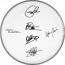 Slash Vanhalen Beatles Clapton Matthews Cash Autographed Signed Drumhead