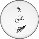The Yardbirds Autographed Signed Clear Drumhead Clapton Beck Jimmy Page