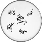 AC/DC Angus Young Autographed Signed Clear Drumhead Plus Sketch