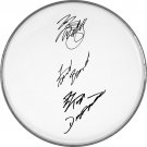 ZZ Top Billy Gibbons Dusty & Frank Autographed Signed Clear Drumhead