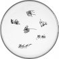 The Grateful Dead Autographed Signed Clear Drumhead Jerry Garcia Bob Weir+