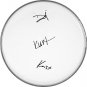 Nirvana Autographed Signed Clear Drumhead Kurt Cobaine David Grohl Krist