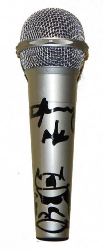 AC/DC Angus Young Autographed Signed Microphone Plus Sketch