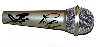 Led Zeppelin Autographed Signed Microphone Jimmy Page - Robert Plant Jpj