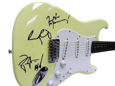 Queen Autographed Signed Fender Guitar Freddie Mercury Brian May ++