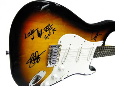 Guns N Roses Autographed Signed Fender Guitar Axl Rose - Slash - Duff