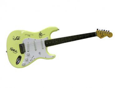 Bon Jovi Autographed Signed Fender Guitar Jon Bon Jovi Richie Sambora ++