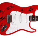 The Rolling Stones Autographed Signed Fender Guitar Mick Jagger +5