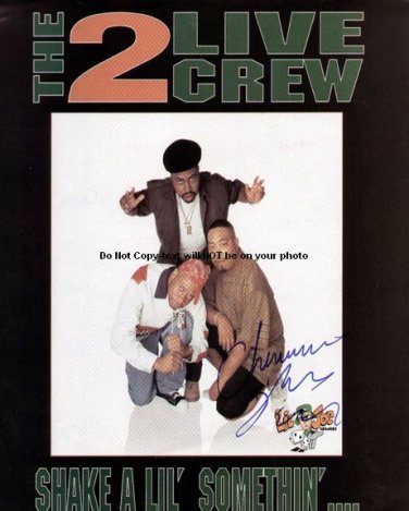 2 Live Crew Autographed Preprint Signed Photo