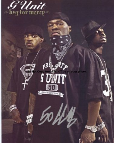 50 Cent G-UNIT Autographed Preprint Signed Photo