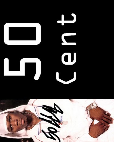 50 cent Autographed Preprint Signed Photo