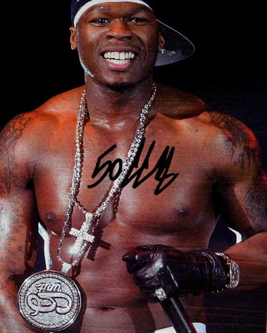 50 cent live Autographed Preprint Signed Photo