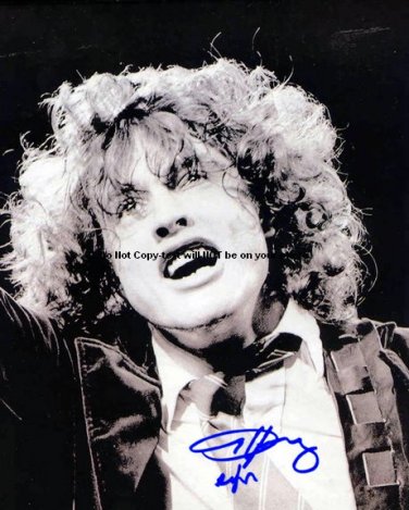 AC/DC,Young,Angus Autographed Preprint Signed Photo