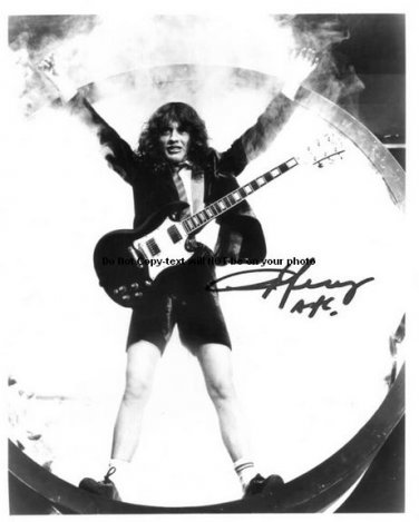 AC/DC AngusKK Autographed Preprint Signed Photo