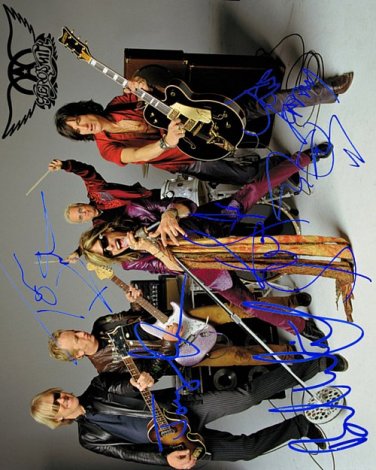 AEROSMITH Autographed Preprint Signed Photo