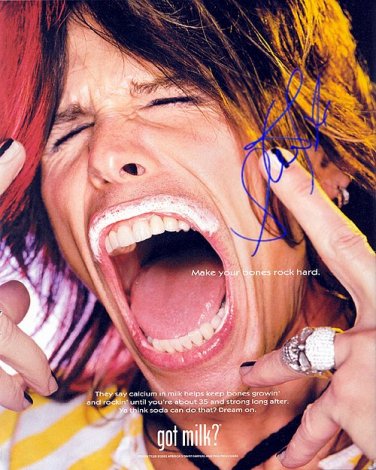 Aerosmith,Tylermilk Autographed Preprint Signed Photo
