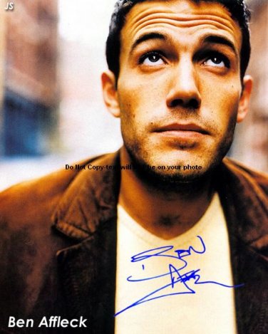 Ben Affleck Autographed Preprint Signed Photo