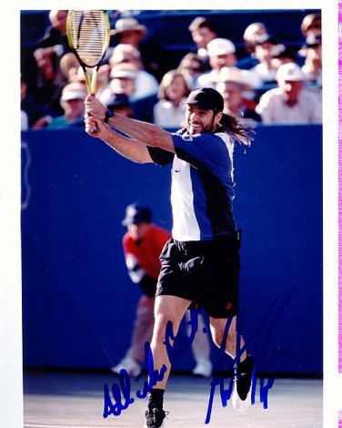 Andre Agassi Autographed Preprint Signed Photo