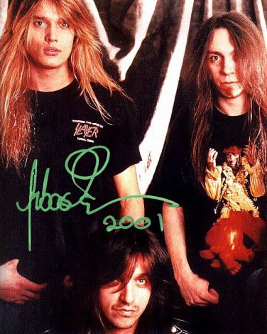 SEBASTIAN BACH skid Row Autographed Preprint Signed Photo