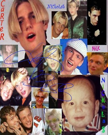 Backstreet Boys nick collage Autographed Preprint Signed Photo